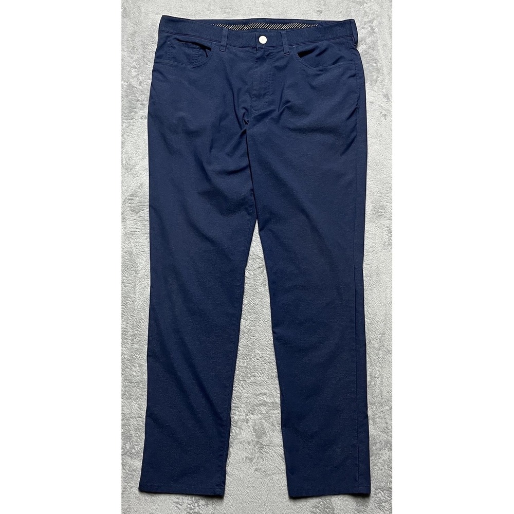 Bonobos Golf Pants Mens 35x32* Athletic Fit Blue Performance Stretch 5-Pocket